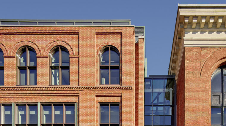stevens exterior glass atrium